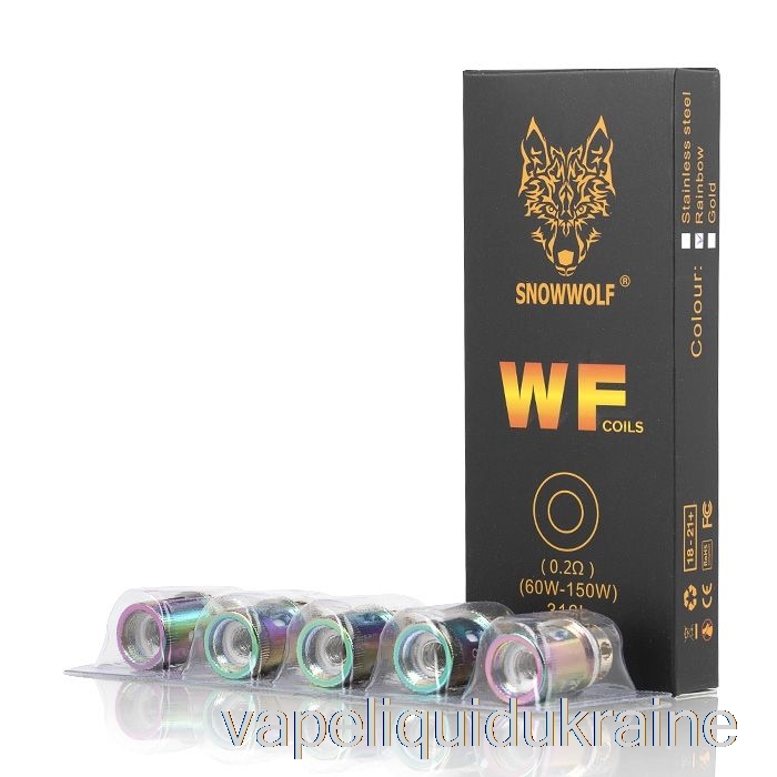 Vape Liquid Ukraine SnowWolf WOLF WF Replacement Coils 0.2ohm WF Coils (Rainbow)